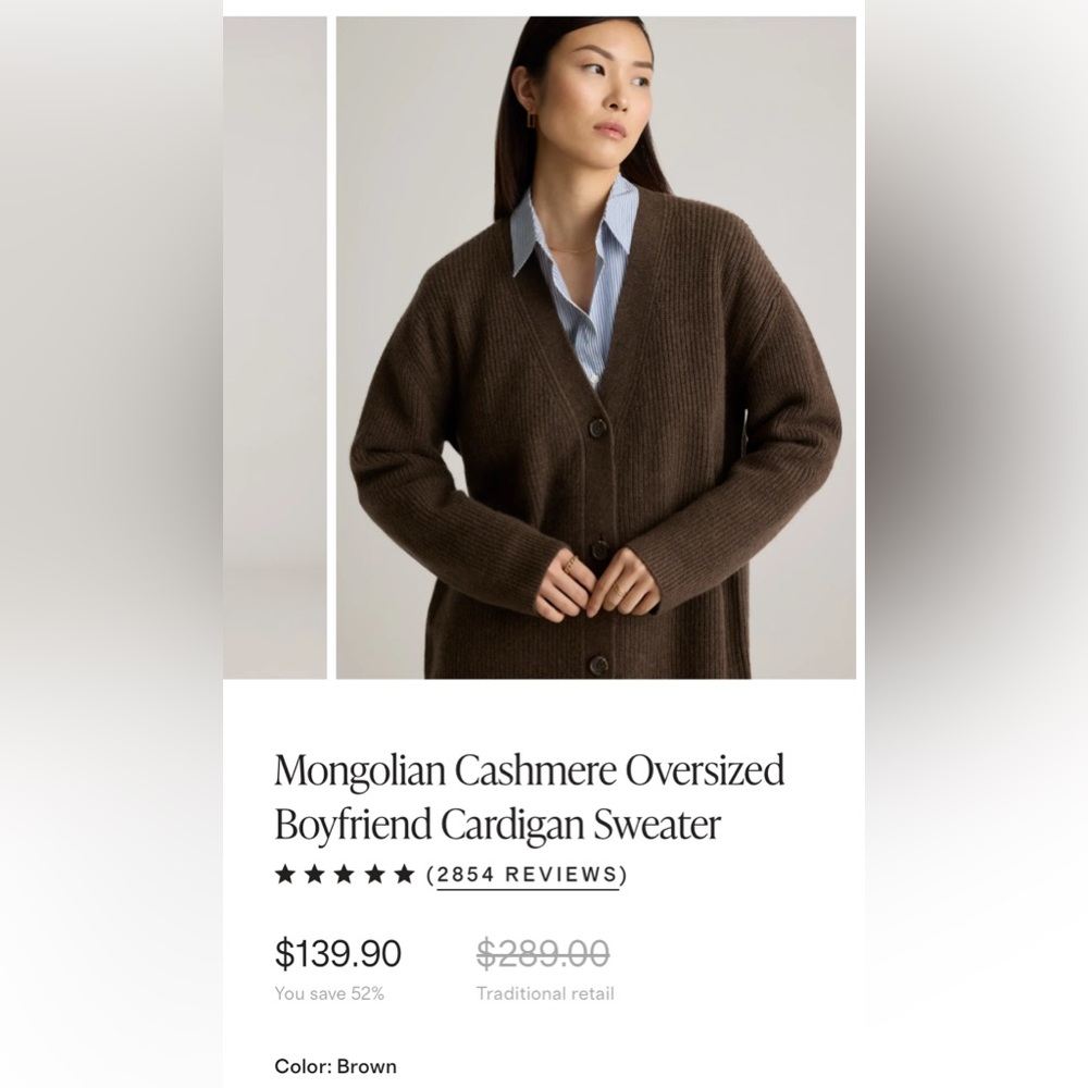 Oversized boyfriend cardigan
Size: Large
Color: Brown
Lightly used